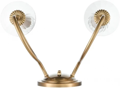 Бра Lumion Incanto 8033/2W металл/стекло, медь/прозрачный E14 2*40W 220V (подсвечник, свеча)