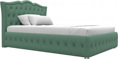 Кровать интерьерная Герда 140 (Зеленый/Рогожка) Лига Диванов арт.123590