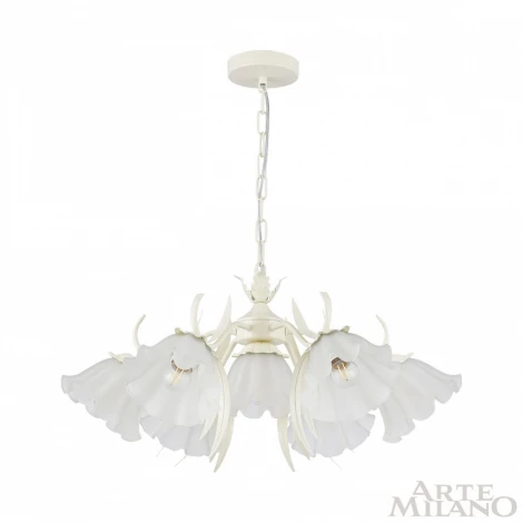 Подвесная люстра Arte Milano Napoli 316066/D680/7 IV (220V, на цепи, цветы, листья)