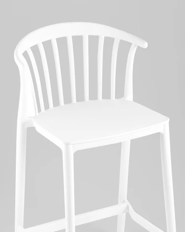 Стул полубарный Campo пластик белый Stool Group арт.УТ000039941