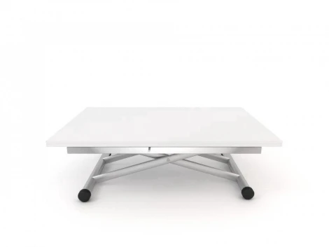 Стол трансформер журнальный обеденный Альмзе Серебристый