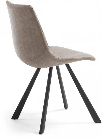 Обеденный стул La Forma (ex Julia Grup) Alve (Бежевый/ Фанера,Сталь,Пена)