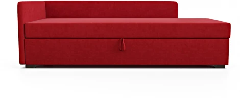 Диван-кровать Arsko Велес Угол левый велюр красный