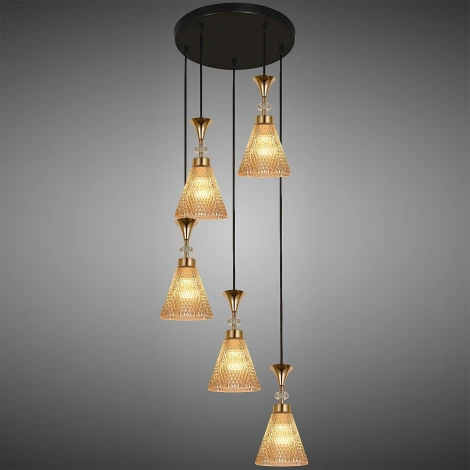 Подвесной светильник Reluce 02005-0.9-05 AMBER (220V, на проводе)