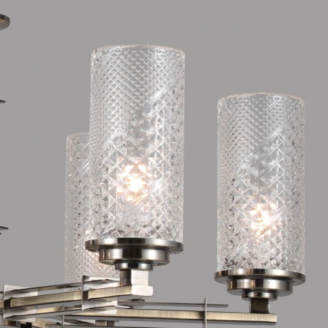 Подвесная люстра ILLUMICO IL8682-6P-10 BR (220V, на цепи)