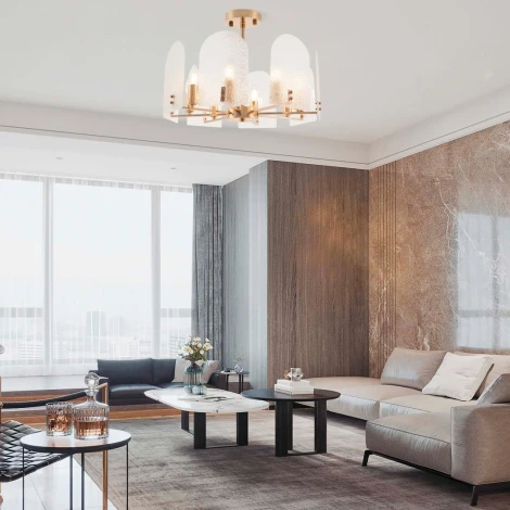 Потолочная люстра на штанге Arte Milano Sorrento-8309 378309/8/480 GD (220V)