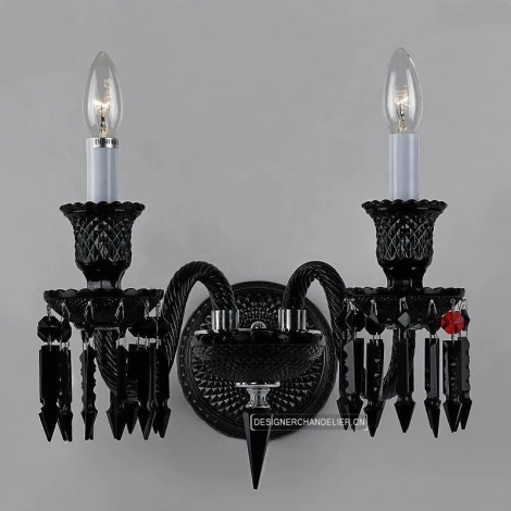 Бра Alfa Light F3424-08 (220V, хрусталь К9, подвески, свеча)