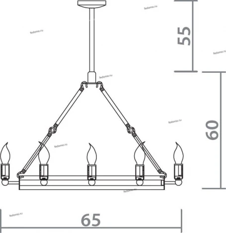 Подвесной светильник Divinare Genova 8011/03 SP-12