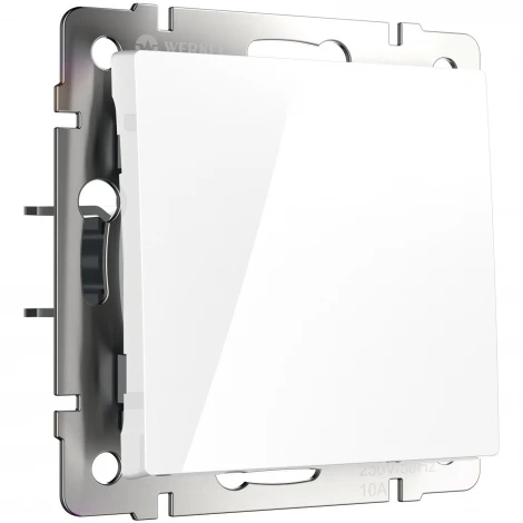 Выключатель одноклавишный (белый) Werkel W1110001 (a051138)