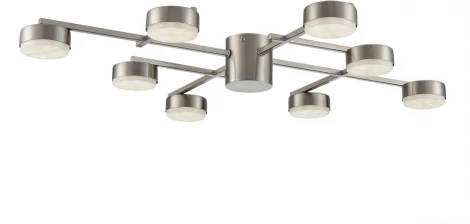 Потолочная люстра Lumion Dabra 8115/8C никель, металл LED GX53 8*7W 220V