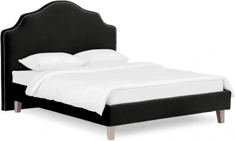 Кровать Queen II Victoria L 1600 ОГОГО (арт.574906), (Ткань/Черный)