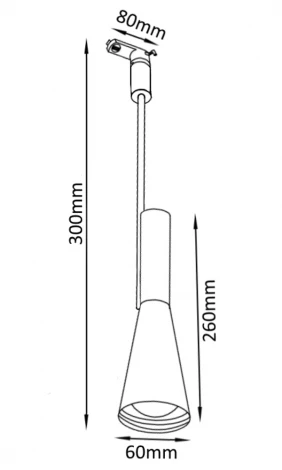 Трековый светильник Crystal Lux CLT 0.31 002 BL