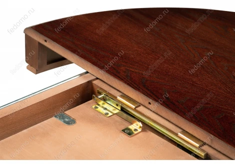 Деревянный стол Woodville Альфред орех / коричневая патина 450826