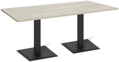 Стол SHT-TU5-BS1/120/80 ЛДСП черный/дуб беленый от фабрики Sheffilton