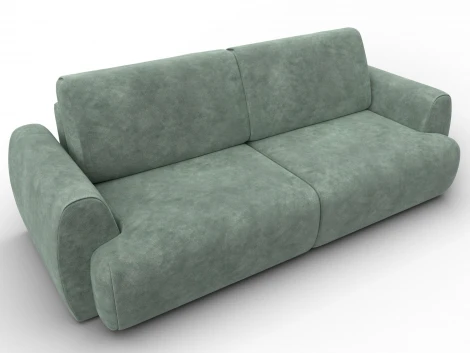 Диван прямой Лига-115 НПБ (ДСП,Фанера,Велюр/Зеленый) Лига Диванов 136927