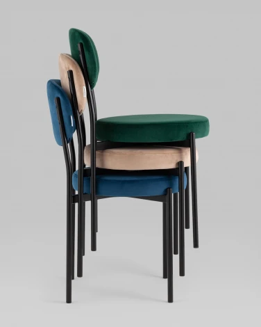 Стул Stool Group Бриф NEW велюр зелёный 4 шт УТ000037765