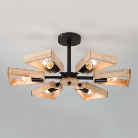 Потолочная люстра Eurosvet Klark 70056/6 черный (220V)