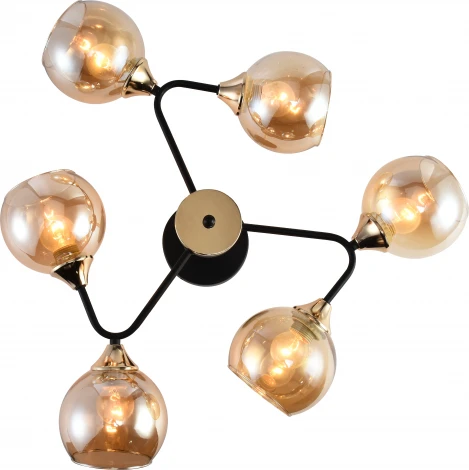 Потолочная люстра на штанге Rivoli Alison 3138-306 (220V, шарики, молекулы)