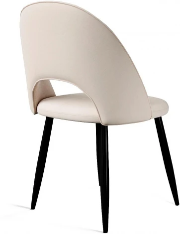 Стул DikLine 283 поворотный C103 крем, ножки черные арт.00-00073775