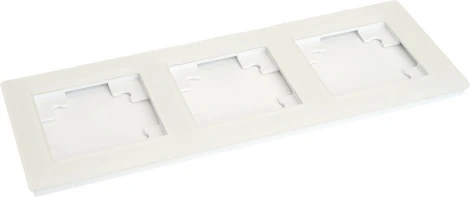 Рамка на 3 поста (белый) Stekker Катрин 49596