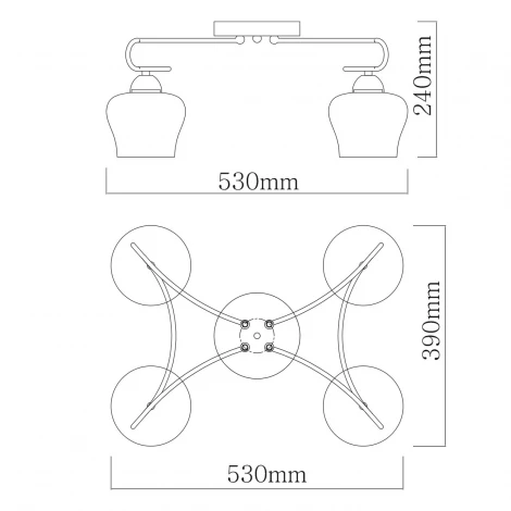 Потолочная люстра De City Альфа 324017704 (220V)