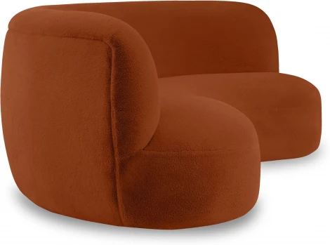 Диван Patti 2400 ОГОГО (арт.853245), (Мех/Кирпичный)