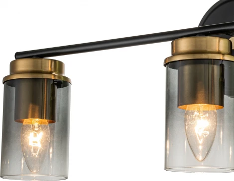 Настенный светильник Escada Dinasty 2118/3A E14*40W Black/Brass (220V)