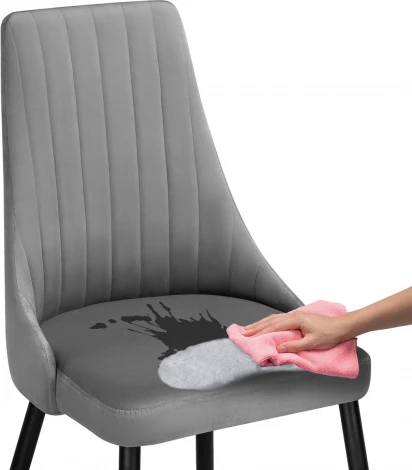 Стул на металлокаркасе Кора (Кора темно-серый / черный) Notta арт.517127