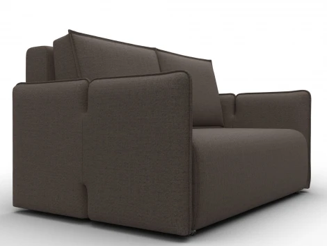 Диван прямой Лига-117 (ЛДСП,Брус,Фанера,Рогожка/Коричневый) Лига Диванов 137005