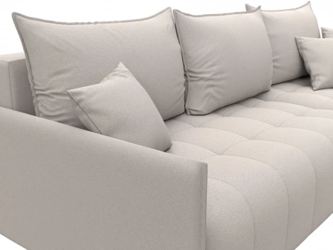 Диван угловой Лига-054 НПБ угол универсальный Лига Диванов (Замша) арт.129045