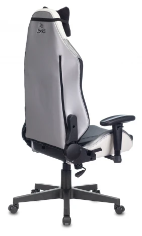 Кресло игровое Zombie HERO QUEEN PRO черный/белый эко.кожа с подголов. крестовина пластик