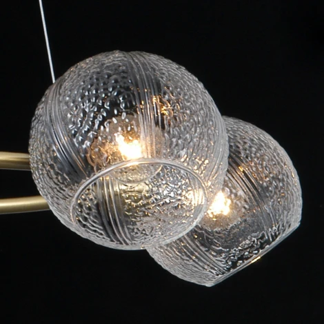 Подвесная люстра ILLUMICO IL0728-5PSQ-24 AB ARIES (220V, на тросе)