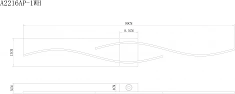 Настенный светильник Arte Lamp Aludra A2216AP-1WH (LED, 220V)