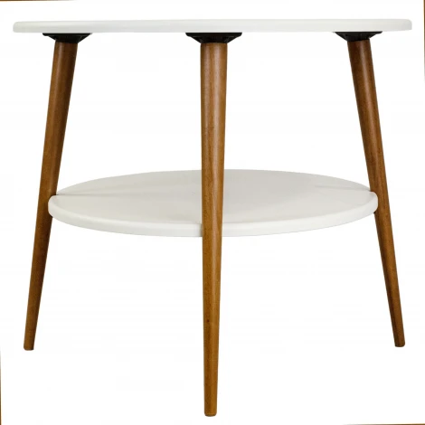 Стол журнальный BeautyStyle 29 белый/бук Mebelik арт.009065