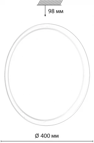 Настенно-потолочный светильник Sonex Jolly 7776/DLN пластик/белый LED 48Вт 3000/4000/6000К D400 (220V, круглые, IP43)