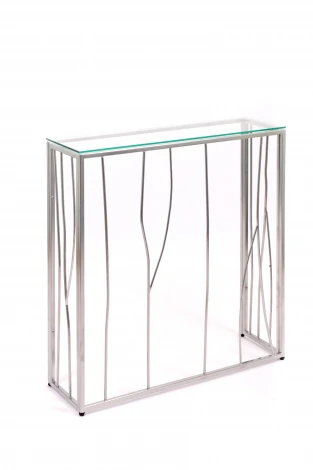 Консольный стол AllConsoles 1024-CS clear серебряный