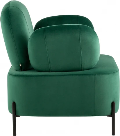 Кресло Stool Group Кэнди с подлокотниками велюр зелёный УТ000035881