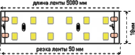 Светодиодная лента SWG SWG3240 SWG3240-24-19.2-W-M