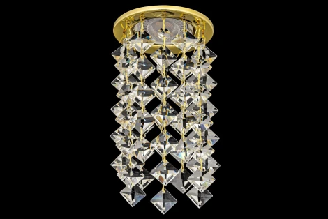 Встраиваемый светильник хрустальный Dio D'Arte Osimo Gold GU10.5.14.8.116 G (220V, круглые)