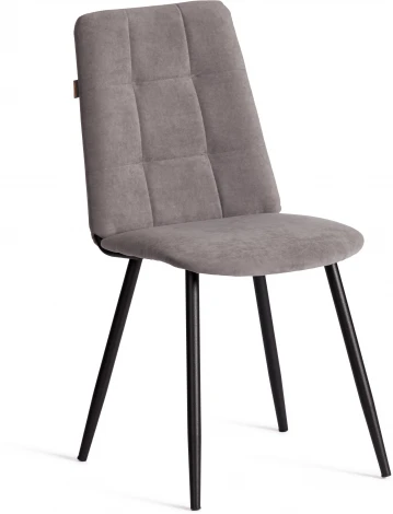 Стул обеденный Asti Tetchair (Флок/Серый,Черный) арт.24807