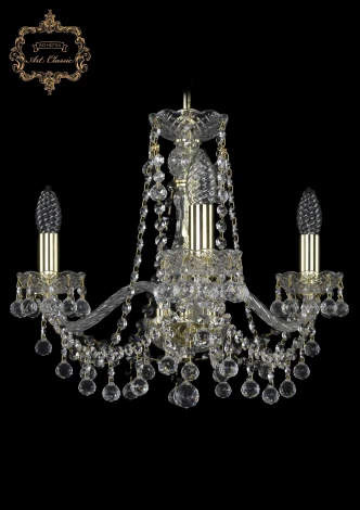 Подвесная люстра Art Classic 11.26 11.26.3.165.Gd.B (220V, хрусталь, на цепи, подсвечник, свеча)