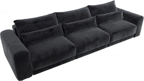 Диван прямой Лига-056 НПБ Лонг Лига Диванов (Велюр) арт.129139