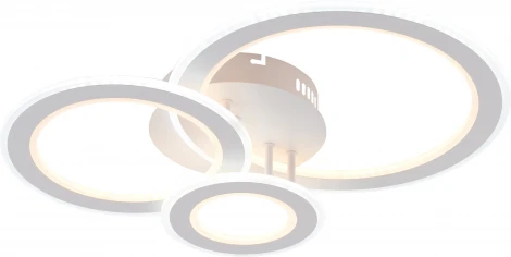 Потолочная люстра светодиодная с пультом регулировкой цветовой температуры и яркости Rivoli Mirela 6142-101 (220V, круглые)