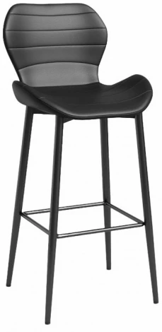 Стул Unity (комплект 4 шт) черный Hesby (Черный/Металл,Экокожа) арт.HSBI_DC1761_black_4