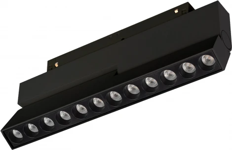 Трековый светильник магнитный Downlight светодиодный MAG-ORIENT-DOTS-FOLD-S230-12W Day4000 (BK, 30 deg, 48V) (Arlight, IP20 Металл) 041531 MAG-ORIENT