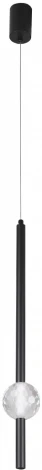 Светильник подвесной Crystal Lux ELVIRA SP8W LED 4000K BLACK (220V, на проводе, шар)