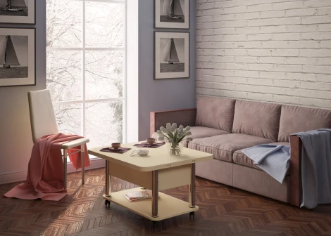 Стол-трансформер ГЗМИ Дебют 3, Тёмный шимо/Ножки чёрные