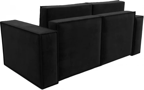 Диван прямой Куба мини (Черный/Велюр) Лига Диванов арт.121876