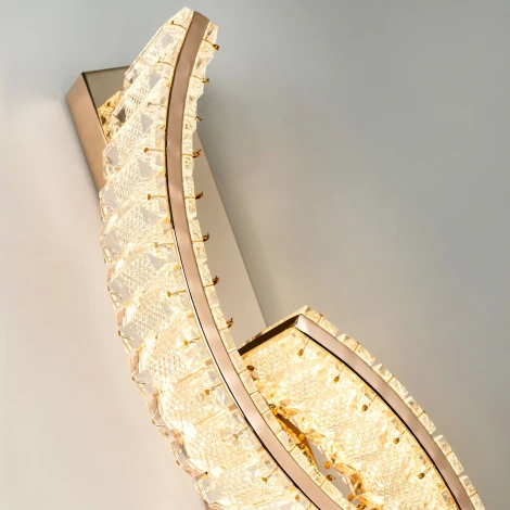 Бра светодиодное хрустальное с регулировкой цветовой температуры Modelux MODELUX ML.756.02 GD