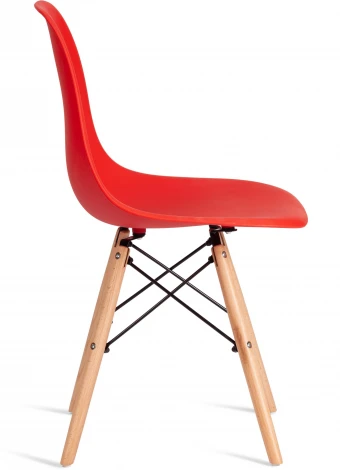 Обеденный стул Tetchair CINDY (Дерево бук,Металл,Пластик/Красный)